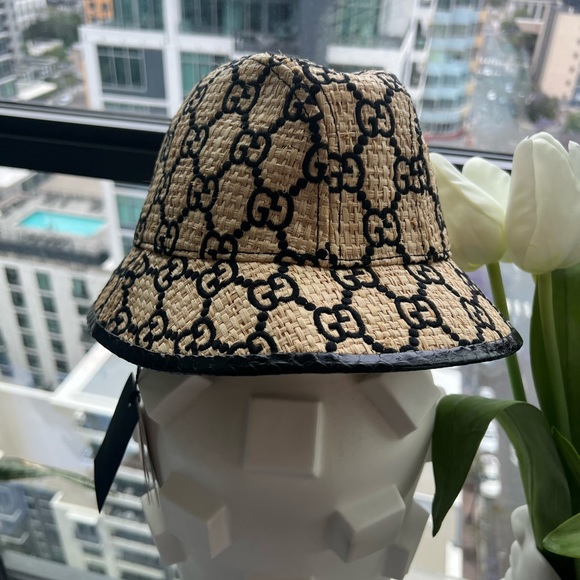 Gucci raffia bucket hat - Picture 4 of 9